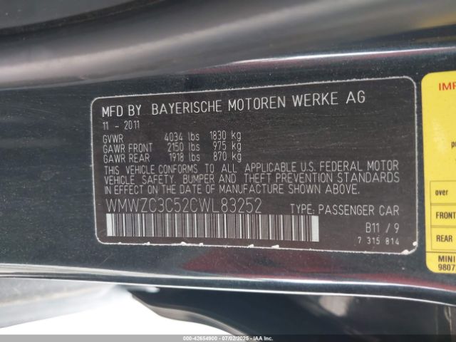 2012 MINI COOPER S COUNTRYMAN WMWZC3C52CWL83252 Photo 8