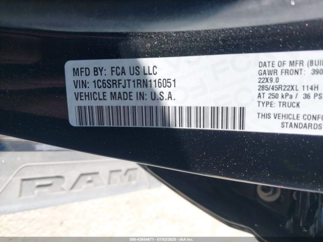 2024 RAM 1500 1C6SRFJT1RN116051 Photo 8