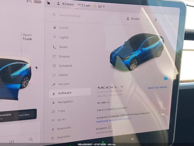 2020 TESLA MODEL Y 5YJYGDEE0LF055807 Photo 6