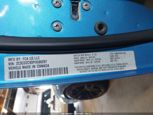 2023 DODGE CHALLENGER 2C3CDZC93PH586297 Photo 8