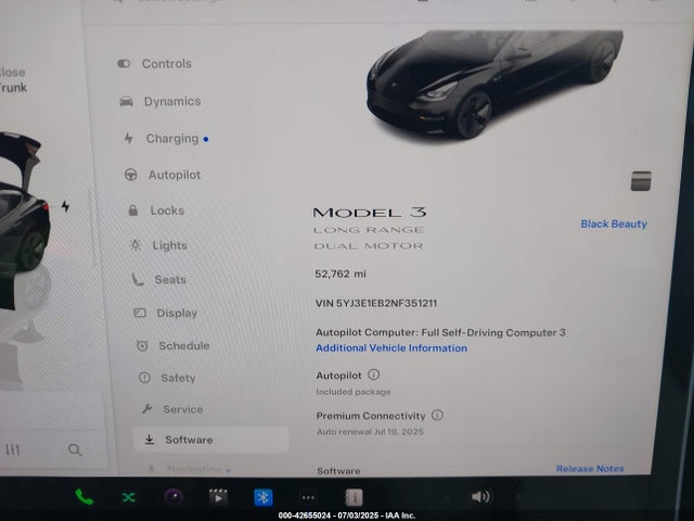 Tesla 2022 2022 5YJ3E1EB2NF351211 Image 7