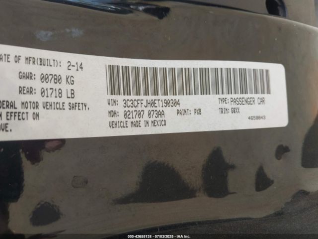 2014 FIAT 500C 3C3CFFJH0ET190304 Photo 8