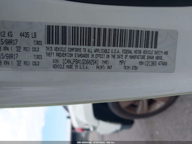 2016 JEEP PATRIOT 1C4NJPBA1GD602541 Photo 8