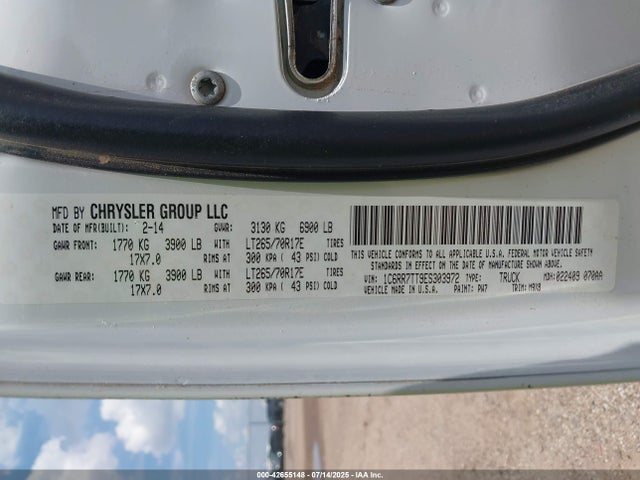 RAM 1500 2014 1C6RR7TT9ES303972 Image 9
