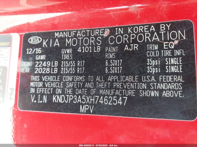 KNDJP3A5XH7462547 KIA gdi