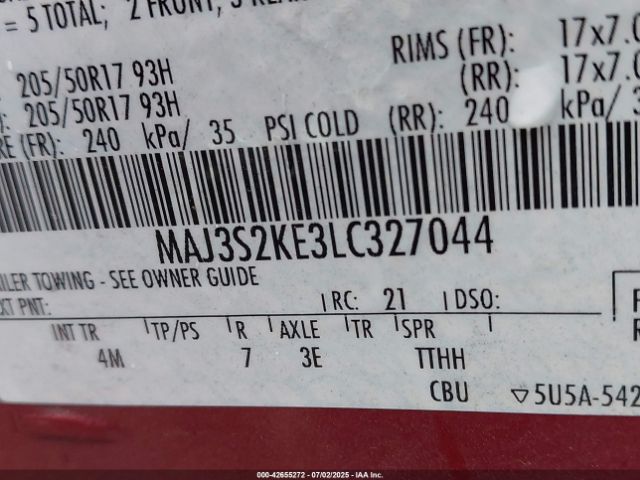 2020 FORD ECOSPORT MAJ3S2KE3LC327044 Photo 8
