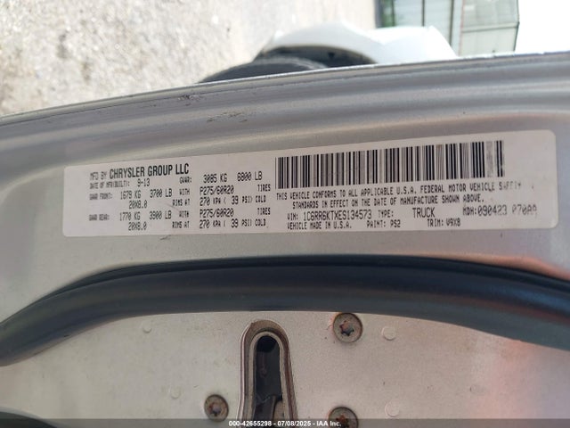 RAM 1500 2014 1C6RR6KTXES134573 Image 9