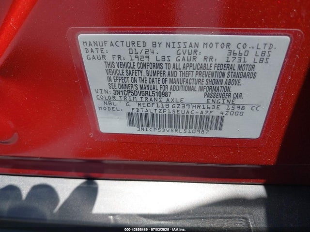 Nissan 2024 2024 3N1CP5DV5RL510987 Image 9