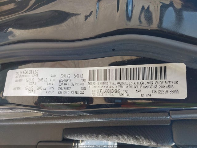 1C4PJLAB8HW603607 Jeep 2017