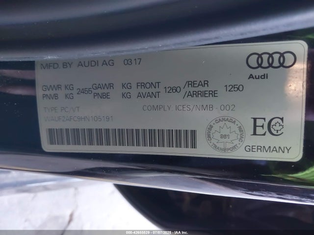 2017 AUDI A6 WAUF2AFC9HN105191 Photo 8