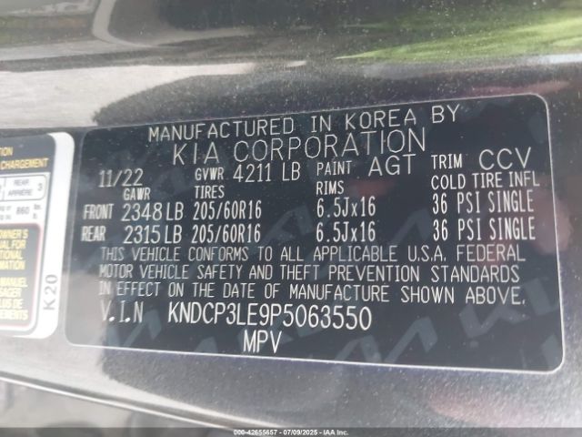 2023 KIA NIRO KNDCP3LE9P5063550 Photo 8