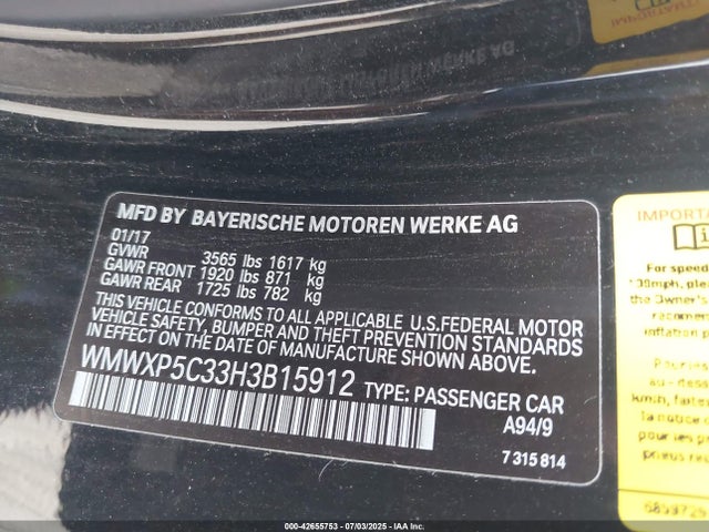 2017 MINI HARDTOP WMWXP5C33H3B15912 Photo 8