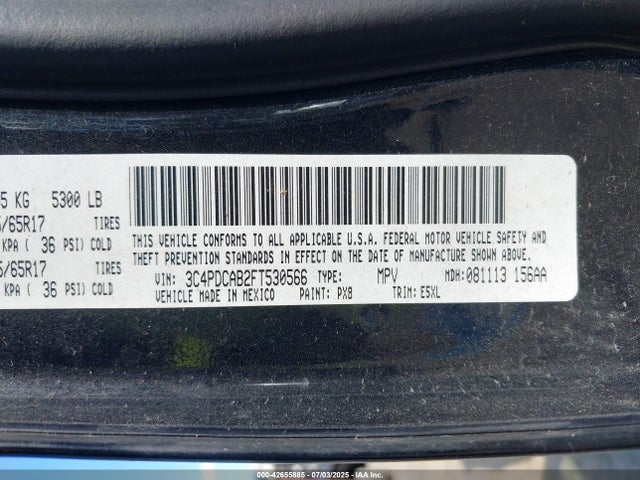 Dodge 2015 2015 3C4PDCAB2FT530566 Image 9