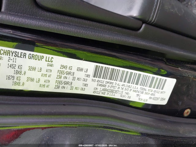 Aukcja sprzedaży 2011 Jeep Grand Cherokee Laredo, vin: 1J4RR4GG8BC657115, numer aukcji: 42655957