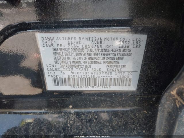 2021 NISSAN SENTRA 3N1AB8BV9MY211668 Photo 8