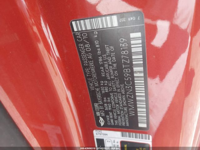 2011 MINI COOPER WMWZN3C59BTZ78139 Photo 8
