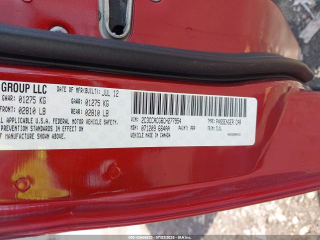 2012 CHRYSLER 300 2C3CCACG6CH277954 Photo 8
