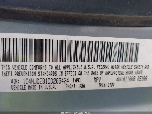 2013 JEEP COMPASS 1C4NJDEB1DD263424 Photo 8