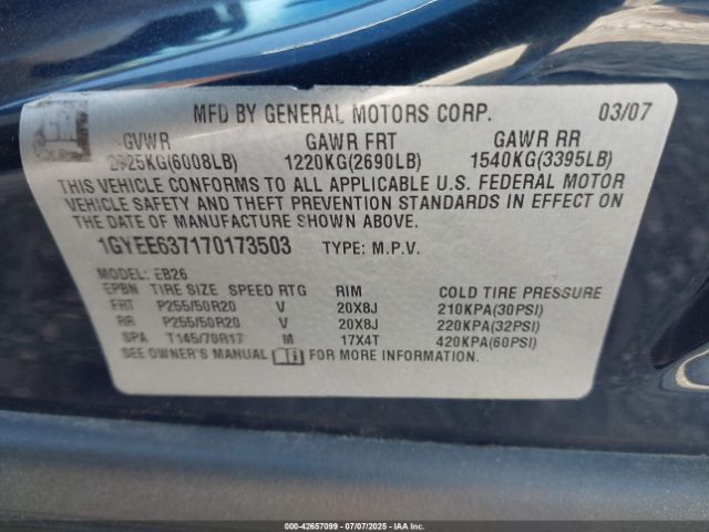 2007 CADILLAC SRX 1GYEE637170173503 Photo 8