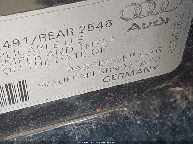 2011 AUDI A4 WAUFFAFL5BN027830 Photo 8
