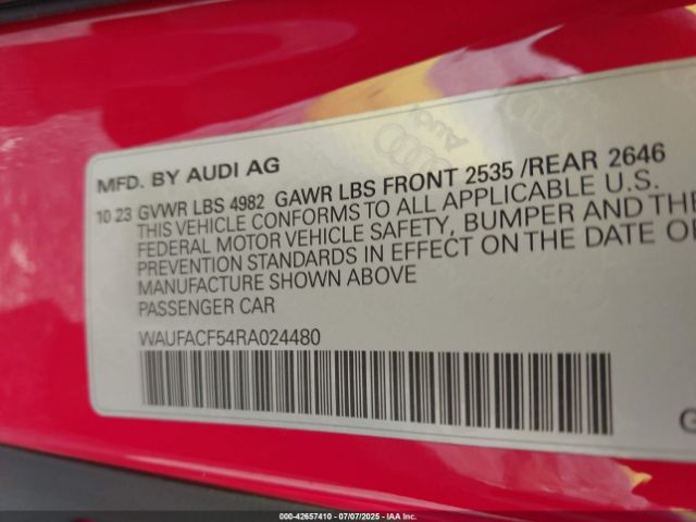 2024 AUDI A5 SPORTBACK WAUFACF54RA024480 Photo 8