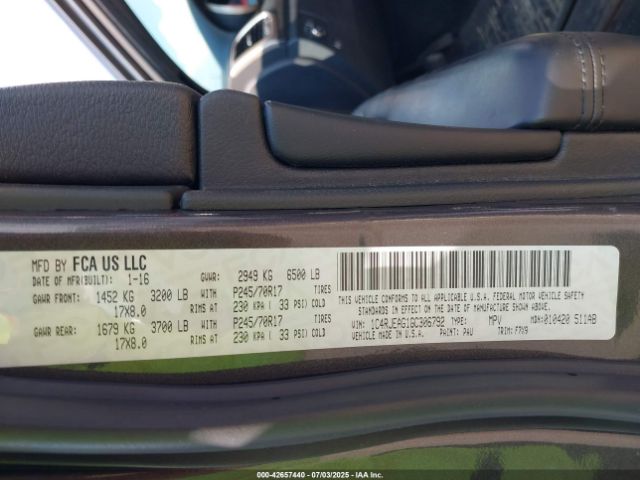 2016 JEEP GRAND CHEROKEE 1C4RJEAG1GC306792 Photo 8