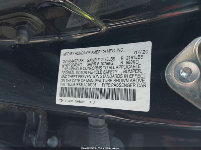 2020 ACURA TLX 19UUB1F58LA016306 Photo 8