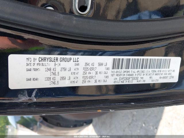 2015 DODGE JOURNEY 3C4PDDBG8FT526392 Photo 8