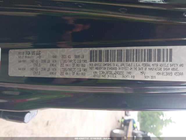 1C4HJXFG6LW243231 Jeep Wrangler