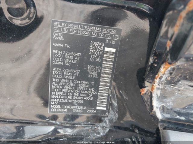KNMAT2MT2KP514826 Nissan 2019