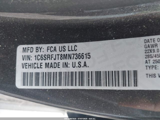 2021 RAM 1500 1C6SRFJT8MN736615 Photo 8