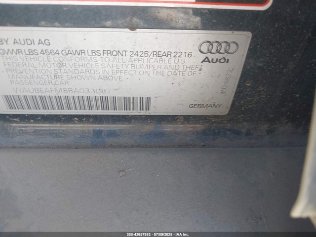 2011 AUDI A3 WAUBEAFM8BA033087 Photo 8