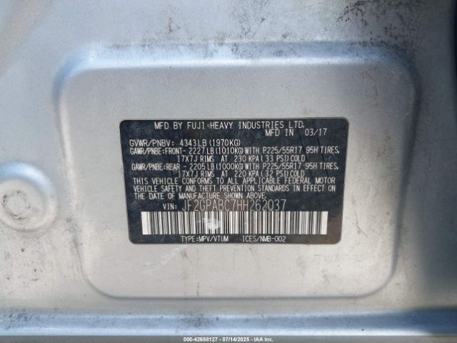 2017 SUBARU CROSSTREK JF2GPABC7HH262037 Photo 8