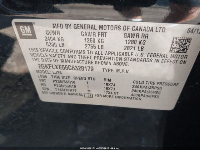 2012 GMC TERRAIN 2GKFLXE56C6328179 Photo 8