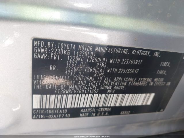 2024 TOYOTA RAV4 HYBRID 4T3RWRFV7RU131657 Photo 8