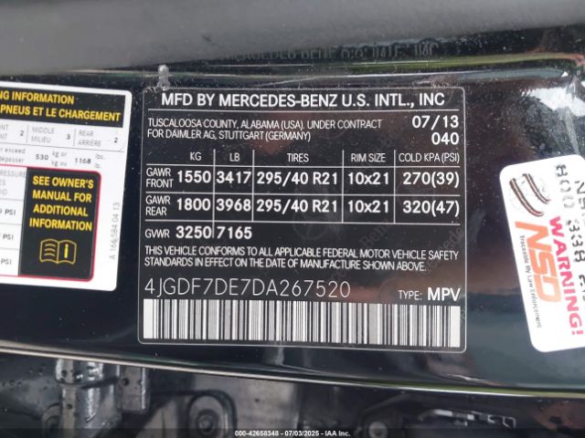 2013 MERCEDES-BENZ GL 550 4JGDF7DE7DA267520 Photo 8