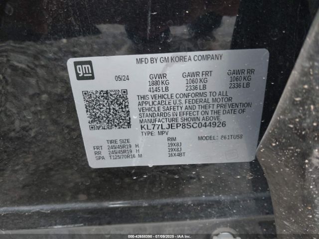 2025 CHEVROLET TRAX KL77LJEP8SC044926 Photo 8