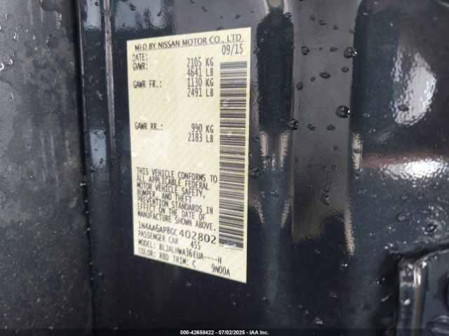 2016 NISSAN MAXIMA 1N4AA6AP8GC402802 Photo 8
