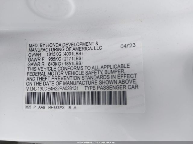 2023 ACURA INTEGRA 19UDE4H22PA028131 Photo 8