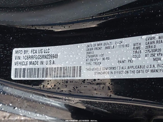 RAM 1500 2024 1C6RRFGG5RN226948 Image 9