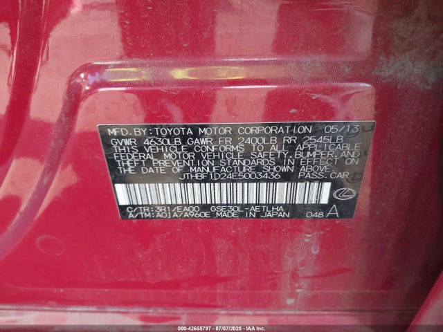 JTHBF1D24E5003436 Lexus 4gr-fse