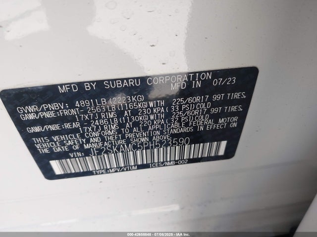 JF2SKAMC5PH523590 Subaru na u5