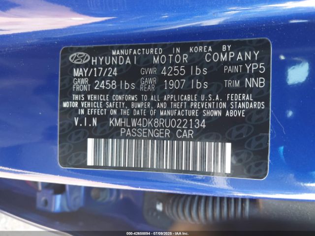 2024 HYUNDAI ELANTRA N KMHLW4DK8RU022134 Photo 8