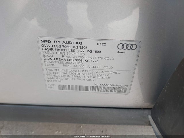 2022 AUDI E-TRON WA1AAAGE0NB047673 Photo 8