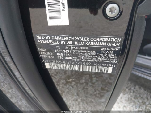 2007 CHRYSLER CROSSFIRE 1C3LN59L57X071449 Photo 8
