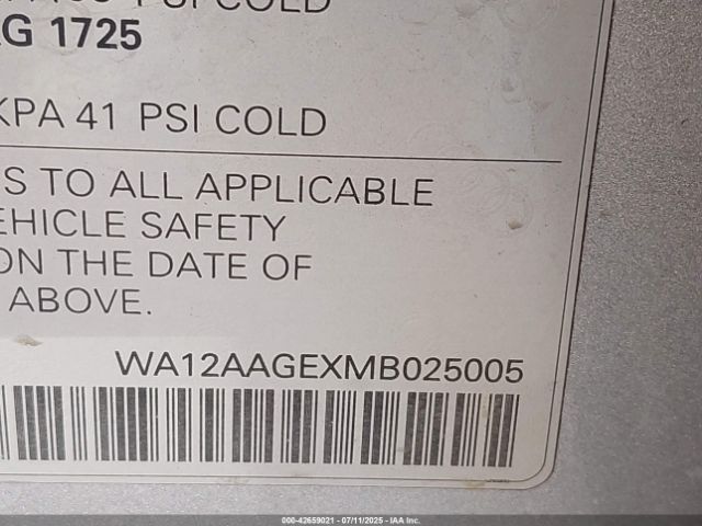 2021 AUDI E-TRON SPORTBACK WA12AAGEXMB025005 Photo 8