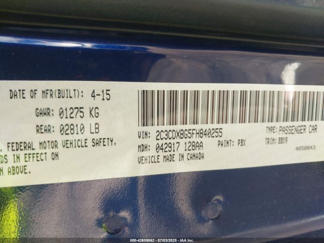 2015 DODGE CHARGER 2C3CDXBG5FH840255 Photo 8