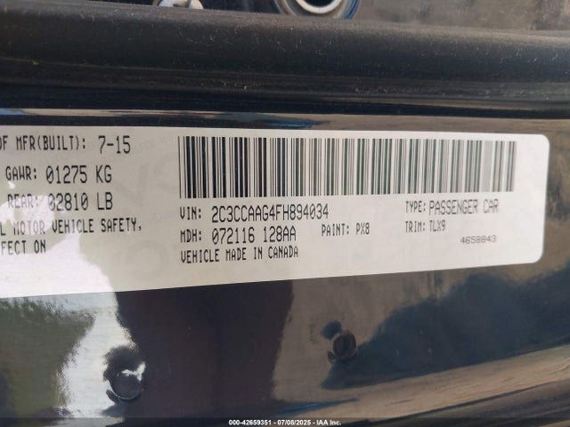2C3CCAAG4FH894034 Chrysler 300