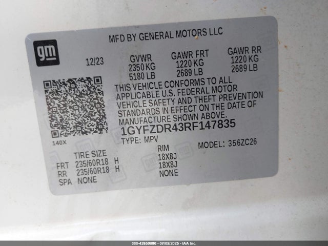 2024 CADILLAC XT4 1GYFZDR43RF147835 Photo 8