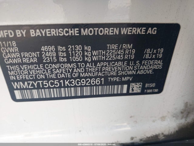 2019 MINI COUNTRYMAN WMZYT5C51K3G92661 Photo 8